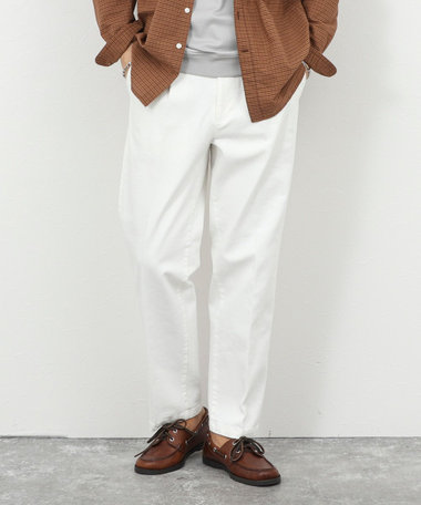 デニムストレッチ ワイドジャスト丈パンツ 26SS