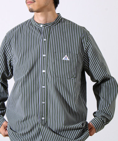 【GEVACO/ゲバコ】起毛バンドカラーシャツ