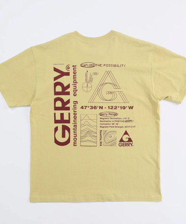 【GERRY/ジェリー】7.5oz Heavy Jersey S/S Graphic Tee