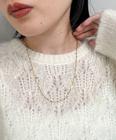 ステンレスHチェーンネックレス