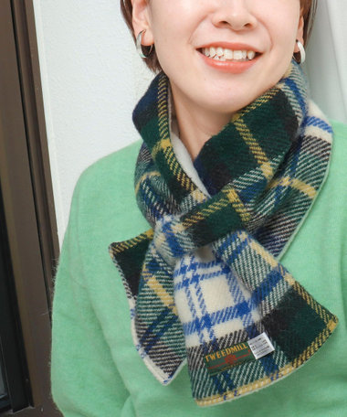【TWEEDMILL】別注ウール×フリース差し込みマフラー