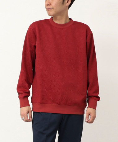 ジオメトリック地柄スウェット