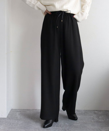 ウール混イージーパンツ