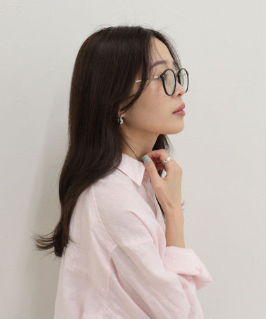 調光レンズメタルテンプルセルメガネ