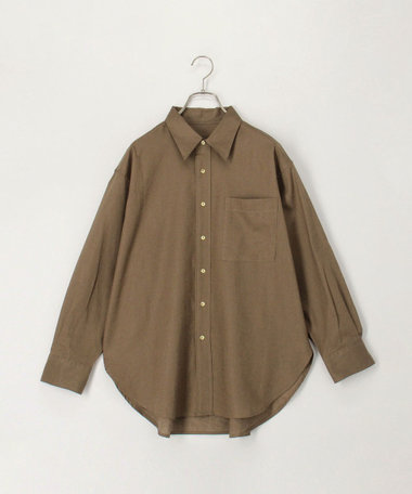 リネンコットンレギュラーシャツ