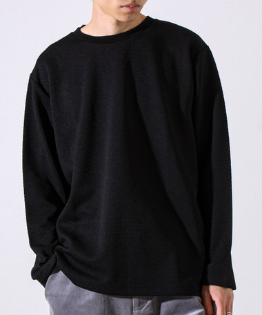 【人気シリーズ第2弾】【新柄ジャガード登場】フクレクロスジャガードロンT