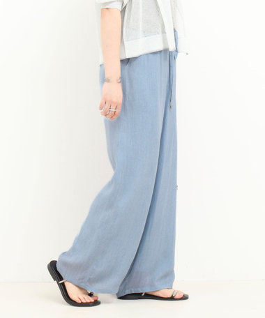 シアーデニムイージーワイドパンツ
