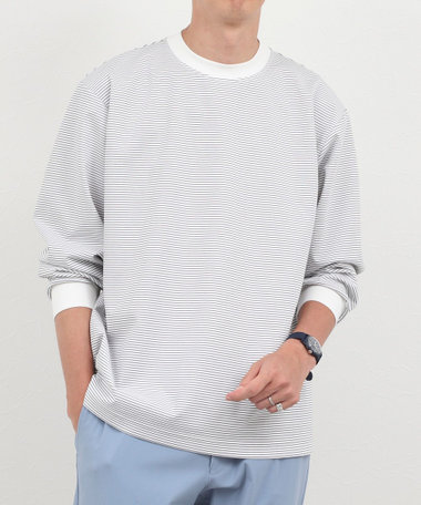 超長綿シルケットボーダーTシャツL/S 26AW