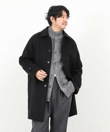 《ビジカジ対応》尾州ビーバーステンカラーコート 25AW