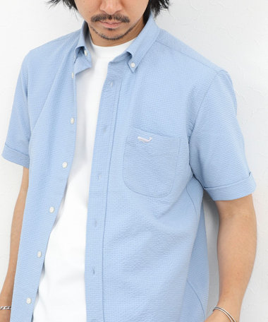 クジラBD S/S サッカー/オックス 半袖シャツ 26SS