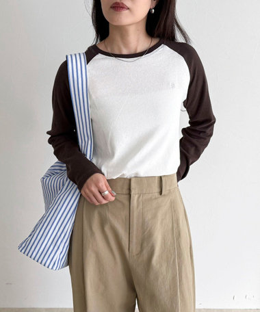 シアーラグランロンＴシャツ