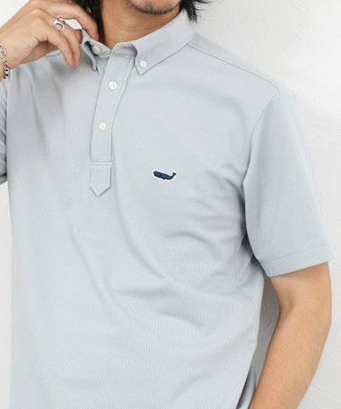 《ビジカジ対応》クジラ Polo ボタンダウンポロシャツ 26SS