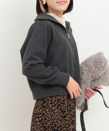 圧縮起毛ステンニットプルオーバー