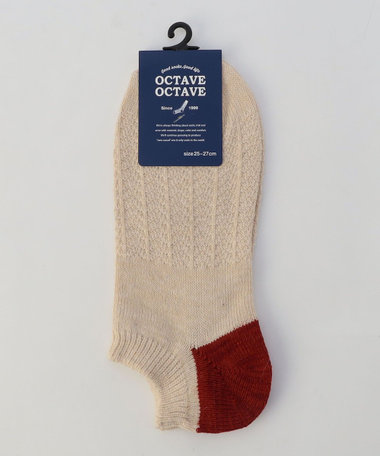 【OCTAVE OCTAVE】ウォームヘリンボーン ソックス