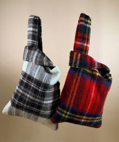 《別注》【TWEEDMILL】チェック柄トートバッグ