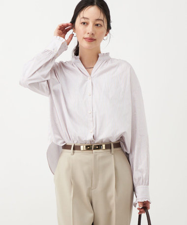 新品ノーリーズ24SSゆったりリネン10WASH LINEN ギャザーブラウス. ブラウス｜トップス｜NOLLEY'S(ノーリーズ）｜NOLLEY'S MALL