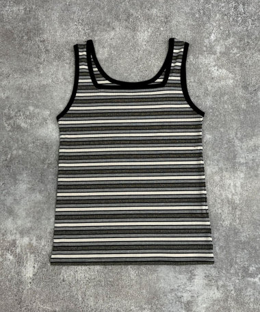 ラメテレコ/ボーダー２WAY タンクトップ