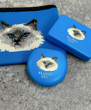 【Jolie Joli/ジョリジョリ】キャリング刺繍ラウンドケース