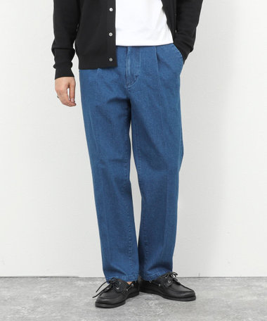 デニムストレッチ ワイドジャスト丈パンツ 26SS
