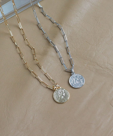 マンテルコインY字ネックレス