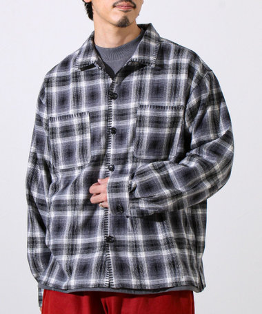 【主役の1枚】TRオンブレチェック ブランケットステッチシャツ