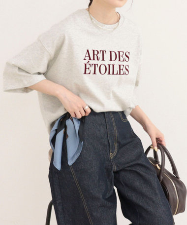フロッキーロゴ5分袖Tシャツ