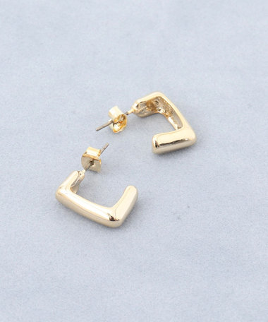 【grace grace/グラスグラス】スクエアＧ型ピアス