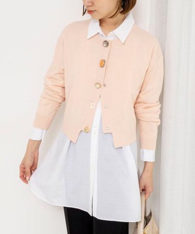 《手洗い可能》ランダムビジューカーディガン