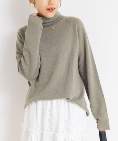 【WEB&一部店舗限定】PUREカシミヤタートルネックニット