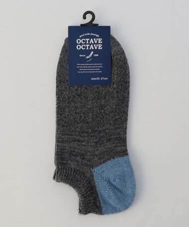 【OCTAVE OCTAVE】ウォームヘリンボーン ソックス