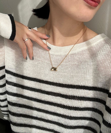 メタルくるみネックレス