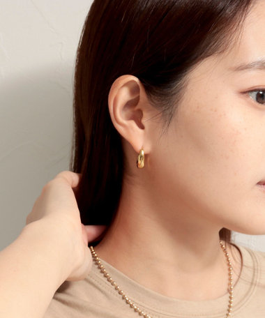 ステンレス Jカーブピアス