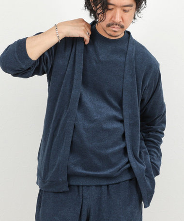 《セットアップ対応》ボタンレス パイルカーディガン 26SS