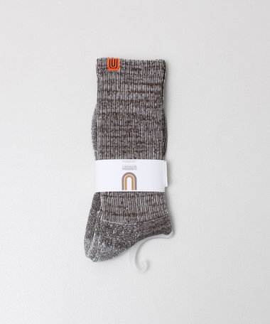 【UNIVERSAL OVERALL】むら糸リブクルーソックス