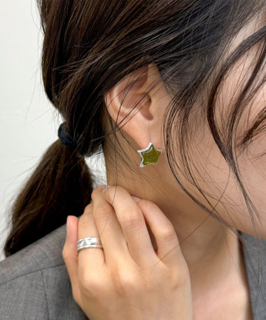 クリアスターワンタッチピアス