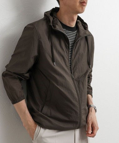 【HERNO】MICRO RIPSTOP NYLON HOODIE 26SS