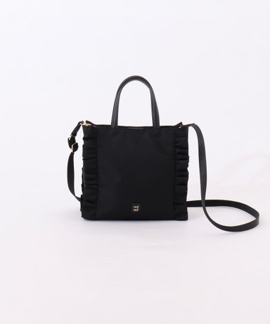 ナイロンフリルミニトートバッグ