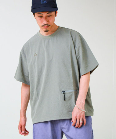 【GERRY/ジェリー】Seersucker Vent Mesh S/S PO Shirt