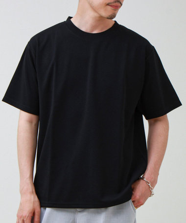 【無地見えで差がつく】斜めフクレジャガードTシャツ