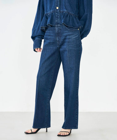 【RM denim】センタープレスデニム