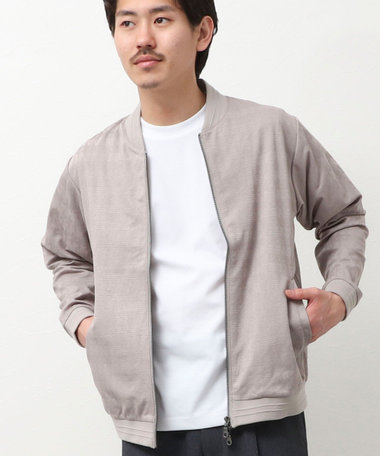 ジオ柄ジャガード リブブルゾン