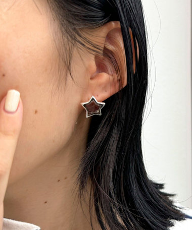 クリアスターワンタッチピアス