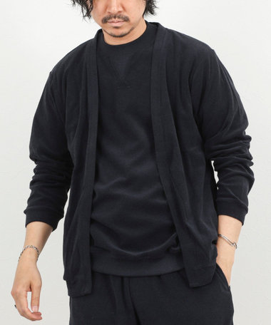 《セットアップ対応》ボタンレス パイルカーディガン 26SS