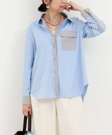 クレリックワークブラウス