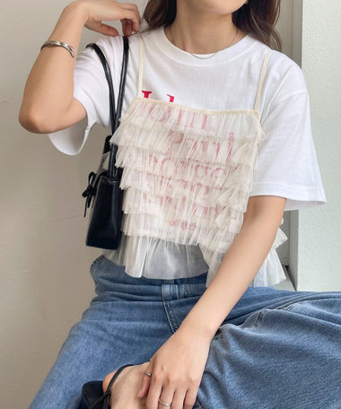 チュールキャミビスチェ