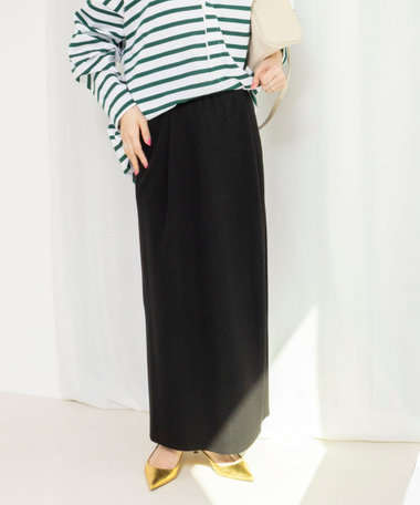 【WEB限定】ウォッシャブルソフトリブスマートスカート