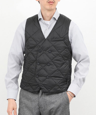 《ビジカジ対応》【TAION/タイオン】W-BREASTED SNAP BUTTON DOWN GILET 25AW