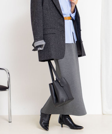 《セットアップ対応》ウォッシャブルダンボール2WAYタイトスカート