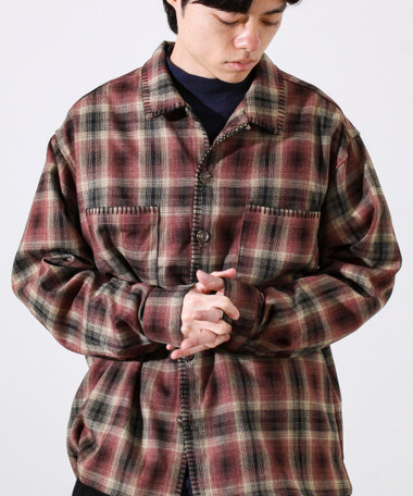 【主役の1枚】TRオンブレチェック ブランケットステッチシャツ