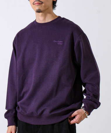【GOODNESS WEAR】ソフトタッチ裏起毛クルーネックスウェット